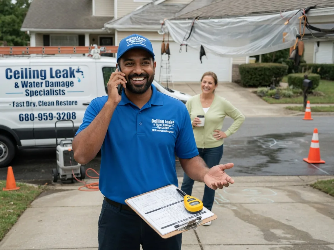Ceiling Leak Cleanup Kemah, TX FAQs